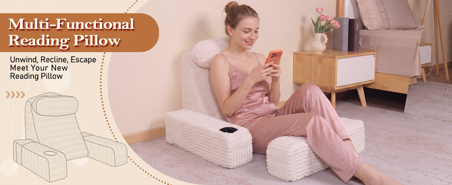 Multi-functional Reading Pillow