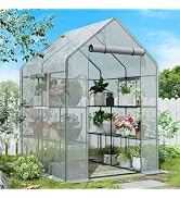 SPECILITE 56×56×78Inch Walk-in Greenhouse, Heavy Duty Small Plant House with Thicken PE Cover and...