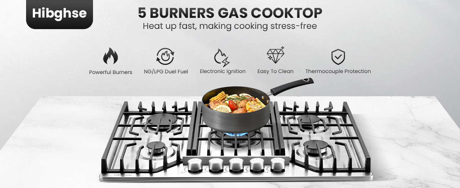 5 burner