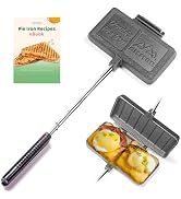 AILITOR Cast Iron Camp Pie, Campfire Sandwich Maker (Pack of 2)