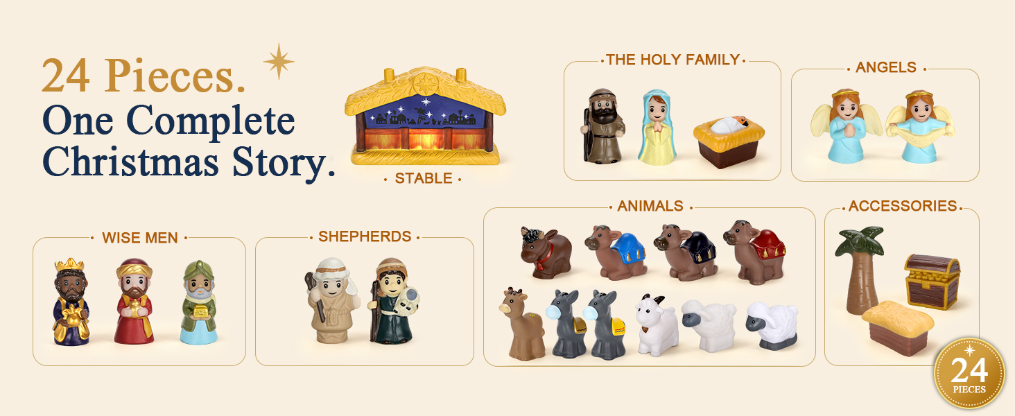 Kids Nativity Set