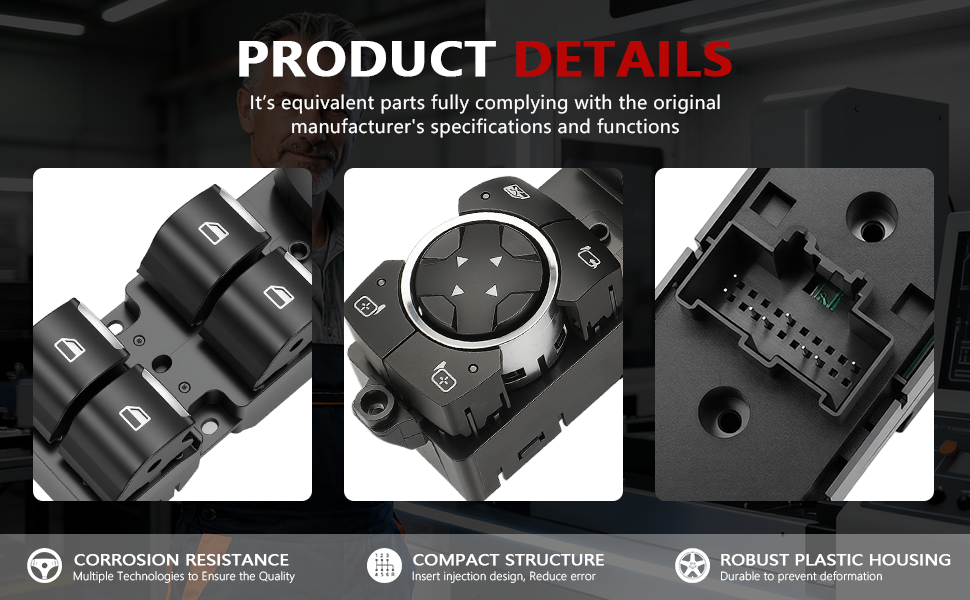 Power Window Switch for Ford F-150