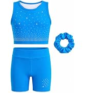 JiAmy Girls Sparkly Gymnastics Dance Leotard With Turtleneck Long Sleeve | Long sleeve high-neck ...
