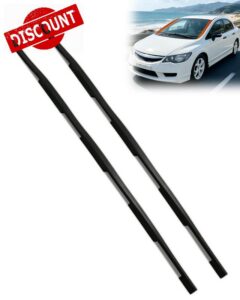 Front Windshield Outer Molding Fit for Honda Civic 2006-2011                                                          Windshield Molding Fit for Honda Civic Sedan Used as Sealing Strips on Both Sides of The Front Windshield