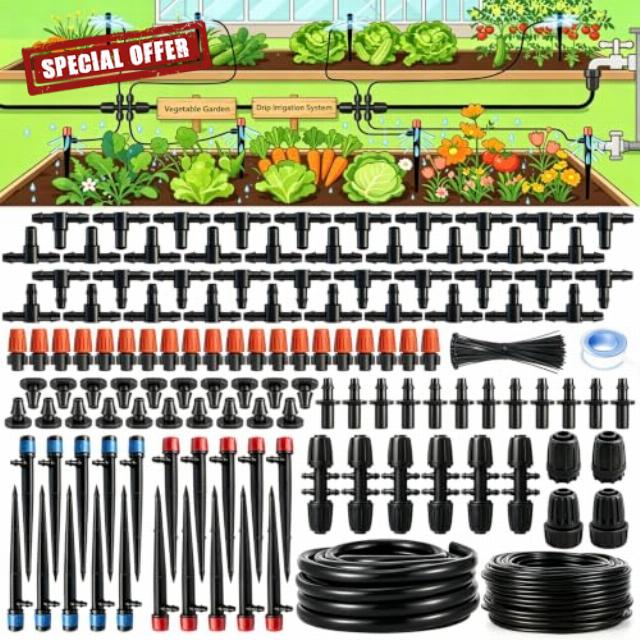Dianrui 240FT Drip Irrigation System