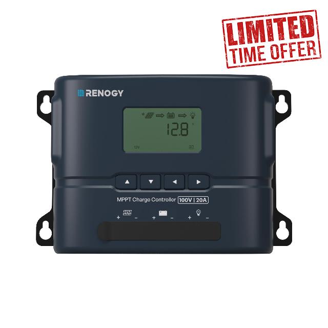 Renogy MPPT Solar Charge Controller with Bluetooth & LCD