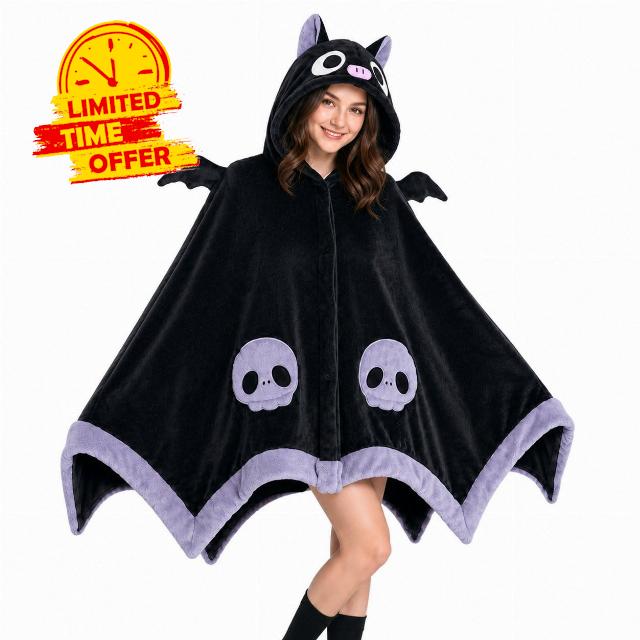 Cool Bat Blanket Hoodie