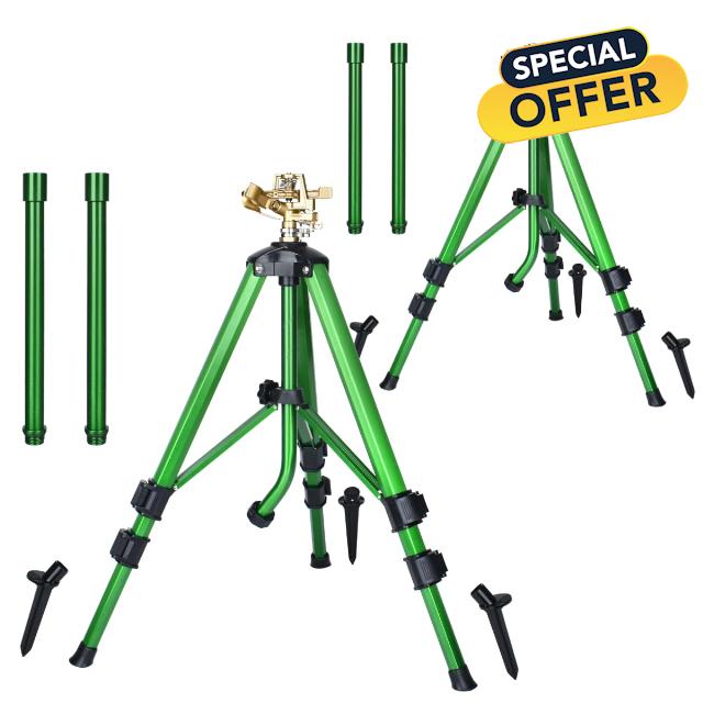 Deluxe 48" Tripod Sprinkler with Brass Impact Head