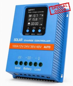 Depvko 2026 Upgraded 100A MPPT Solar Charge Controller 12V
