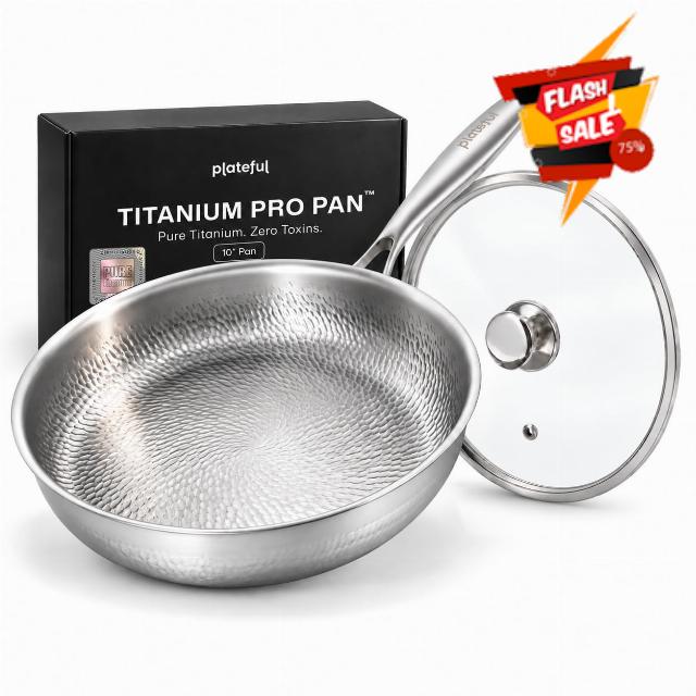 Plateful Titanium Pro Pan 10 Inch with Lid