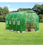 SPECILITE 79” x 40” x 83” Lean to Greenhouse for Outdoors, Portable Walk-in Plant Green House wit...