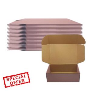 14x10x3 inch Pink Shipping Box Set of 20