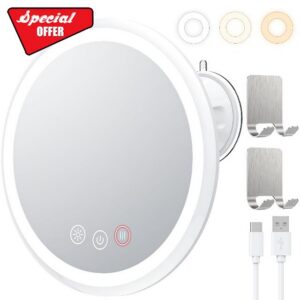 Lighted Shower Mirror Fogless for Shaving