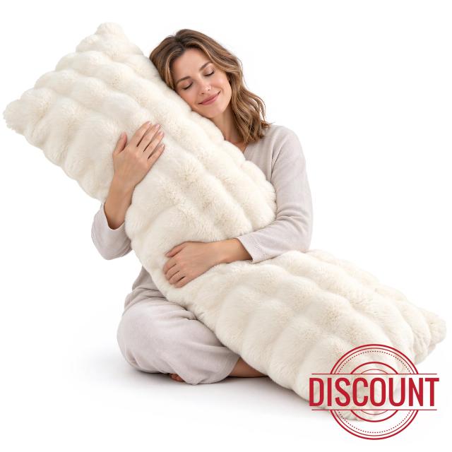 BEDELITE Faux Fur Body Pillow for Adults