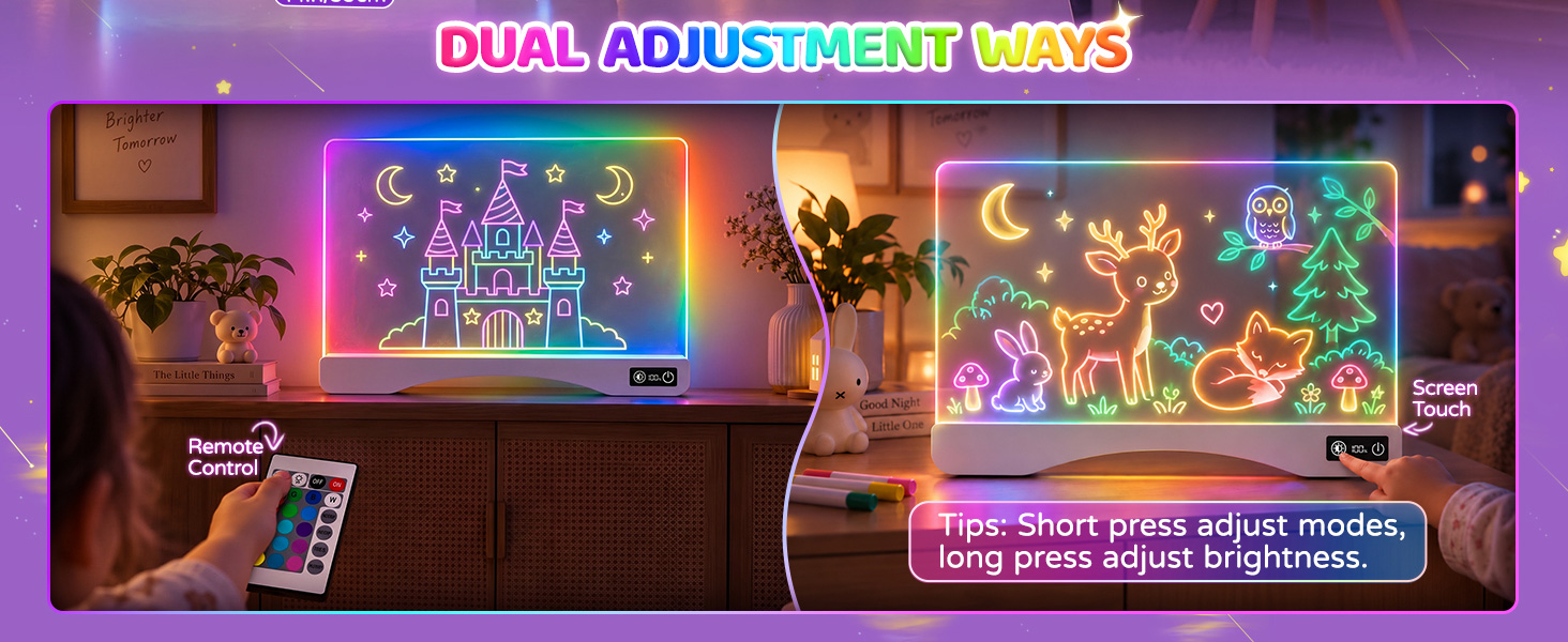 Led drawing tablet for kids 4 5 6 7 8 9 1 0 11 12 year old girl birthday gifts age 3-12 5-8 8-10 12