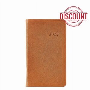 Graphic Image 2027 6"Pocket Datebook - Traditional Leather Bound - USA
