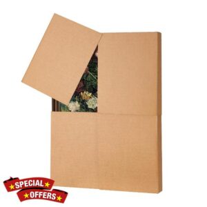 2 Sets 8 Pcs Picture Shipping Box 40" x 60" x 4"                                                          Adjustable TV Boxes for Moving Packing Shipping Picture TV Glass Storage Carton Supplies