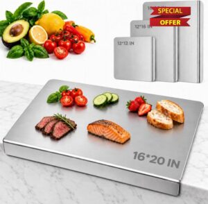 Titanium Cutting Board With Lip