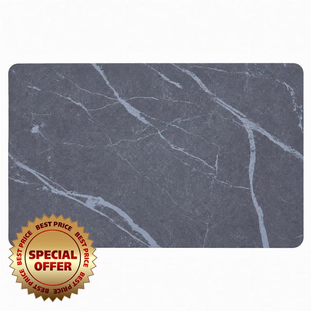 32"x20" Extra Large Bathroom Mat Stone Diatomaceous Earth Mat (Dark Grey)                                                          Large Stone Bath Mat for Shower Floor & Bathroom