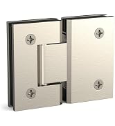 AatrixQuayn 180 Degree Glass Shower Door Hinges Heavy Duty Solid Brass Glass Shower Door Hinges f...