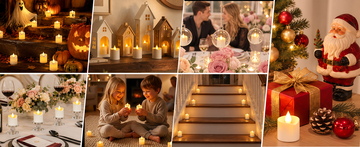 tea lights candles battery