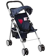 The New York Doll Collection First Twin Stroller - Cutest Heart Design Baby Strollers Great Toy G...