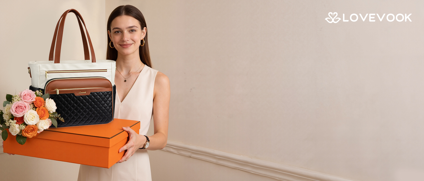 LOVEVOOK Leather Teacher Tote Bag