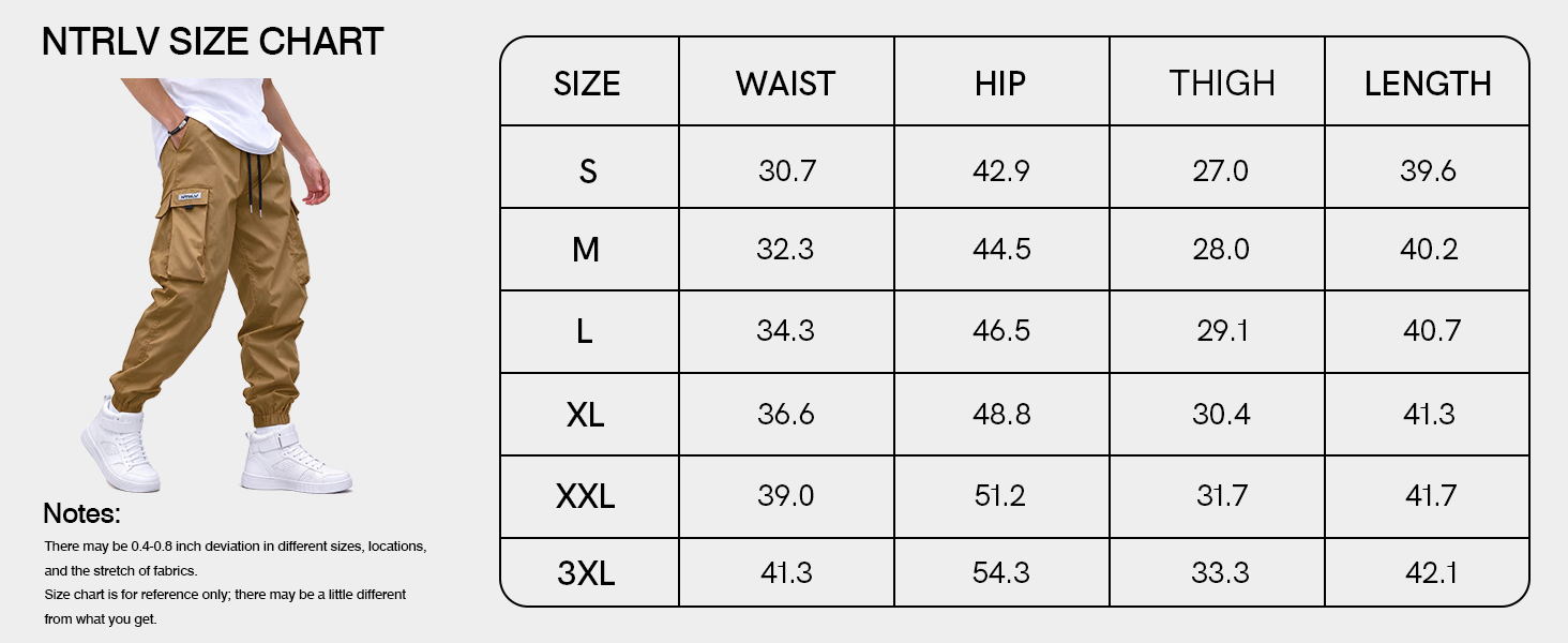 Mens Cargo Joggers Pants