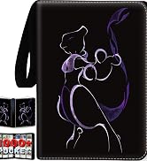 Trading Card Binder 9 Pocket, Card Binder with 56 Sleeves -characters