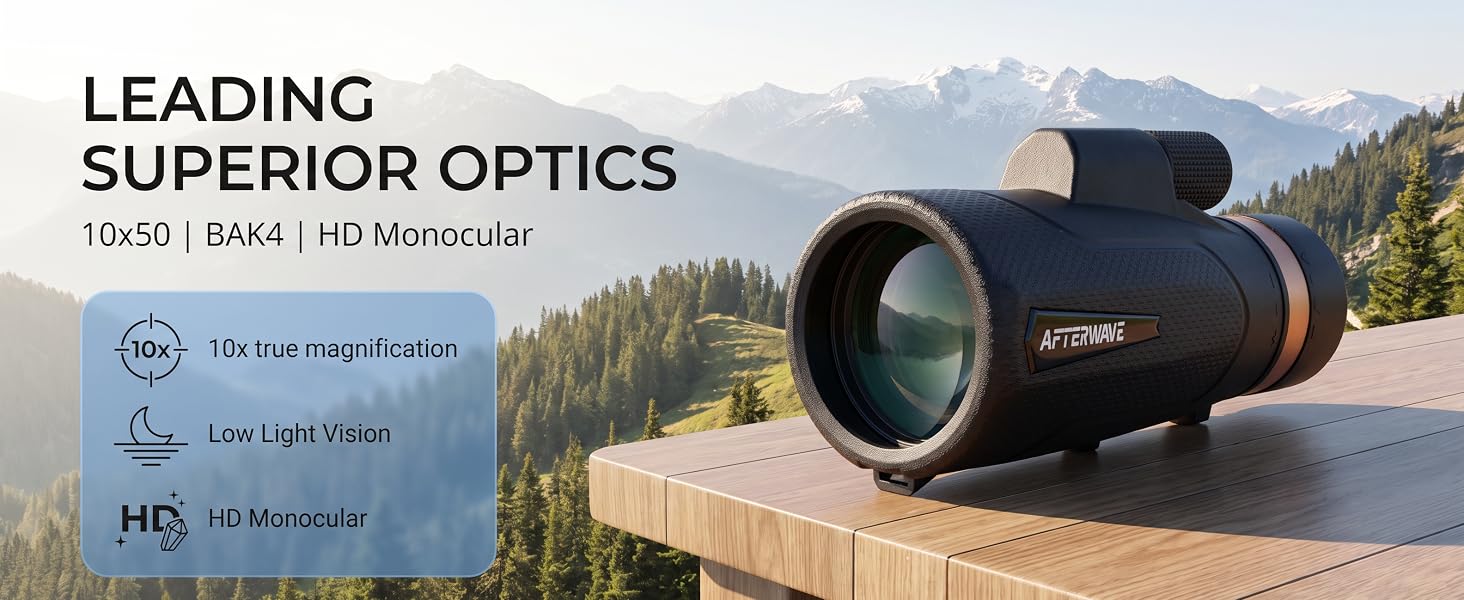 10x50 HD Monocular
