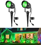 CREPOW Red Landscape Lights Outdoor, 14 LED Landscape Lighting with US Plug, IP65 Waterproof Spot...