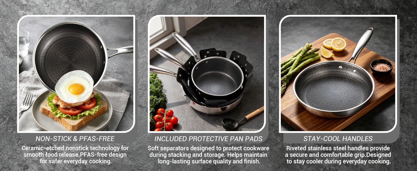 Non Toxic Pots and Pans Set