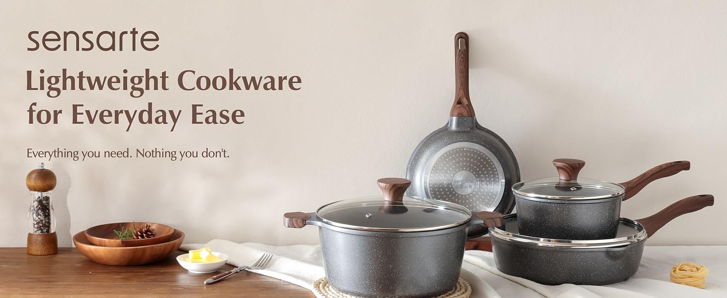 lightweight cookware set for everyday ease