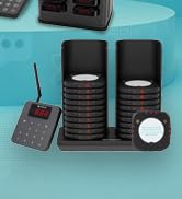Retekess TD163 Coaster Pager System, Pagers for Restaurants Long Range,31 Prompt Modes, 20 Beeper...