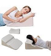 Wedge Pillow for Side Sleepers with Arm Hole, 8" Bed Wedge After Surgery, Acid Reflux, GERD, Back...