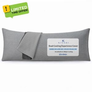 KISSKI Cooling Body Pillow Cover