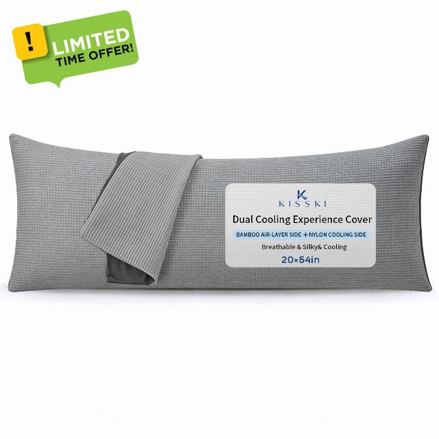 KISSKI Cooling Body Pillow Cover