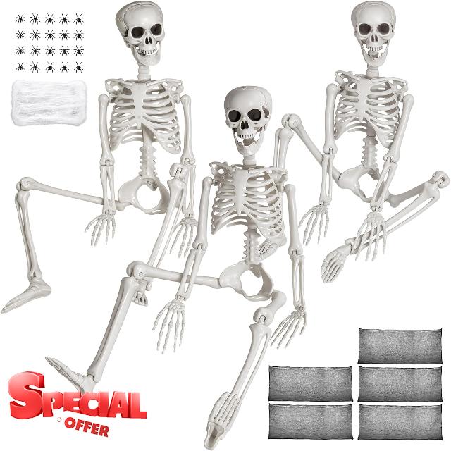 LCZTN 3 Pack 36in Halloween Skeletons