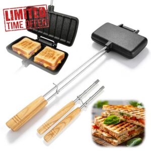 Gosknor Double Pie Iron for Camping Cast Iron