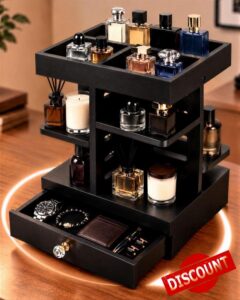 360° Rotating Cologne Organizer for Men
