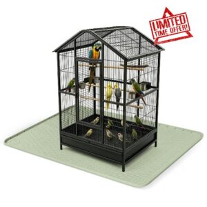Silicone Bird Cage Mat 40" x 28" Under Crate Floor Protector