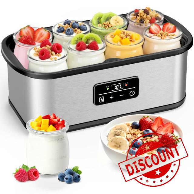 Yogurt Maker Machine with Time & Temperature Control