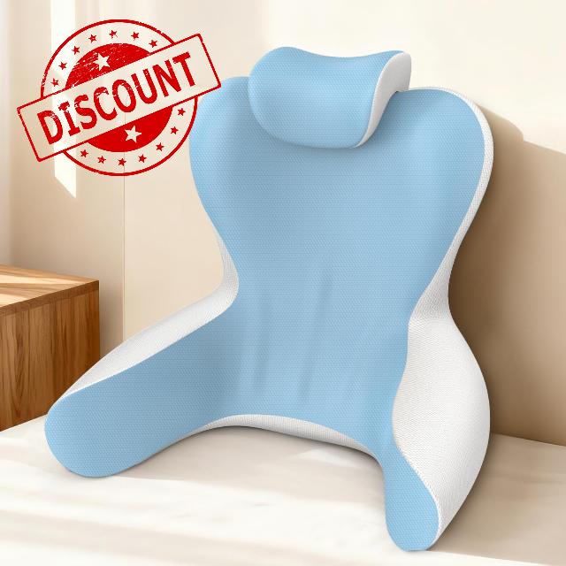 22" XL Reading Pillow Sitting in Bed