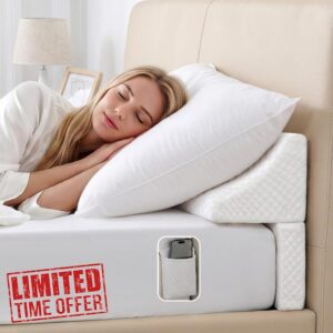 Wedge Pillow Headboard for Bed Gap