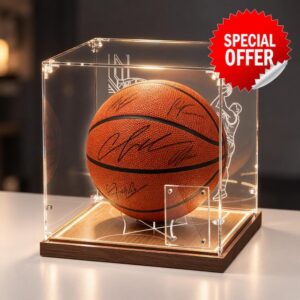 Basketball Display Case with LED Light