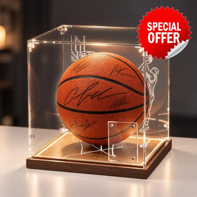 Basketball Display Case with LED Light