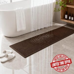 Narrow Bath Runner Mat for Tub Side