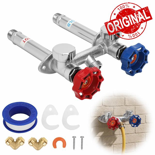 Upgrade 4'' Frost Free Hot Cold Outdoor Faucet