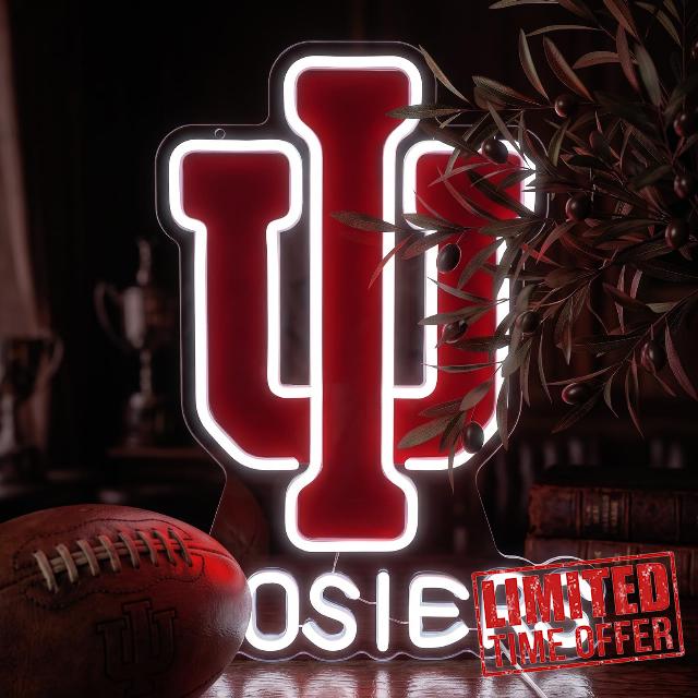 University LED Football Neon Sign Wall Decor