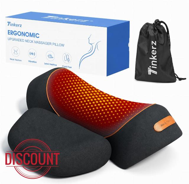 3 in-1 Cordless Neck Massager Pillow with Heat